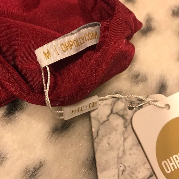 SOLD!!!!!   Deep Red Two Piece Swim - Picture 3 of 3